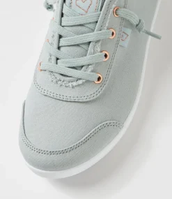 Women I LOVE BILLY Sneakers-Mynka Sage Canvas Lace Ups Sneakers