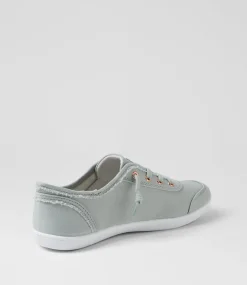 Women I LOVE BILLY Sneakers-Mynka Sage Canvas Lace Ups Sneakers
