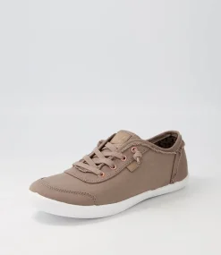 Women I LOVE BILLY Sneakers-Mynka Taupe Canvas Sneakers