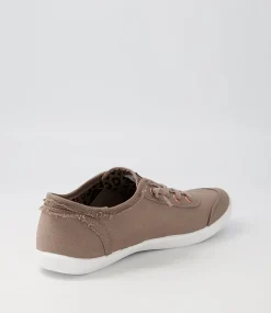 Women I LOVE BILLY Sneakers-Mynka Taupe Canvas Sneakers