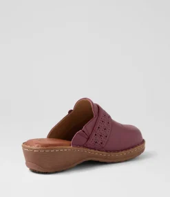 Women COLORADO Comfort|Heels-Nadia Cranberry Leather Heels