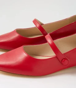 Women I LOVE BILLY Flats-Nalie Red Flat Shoes