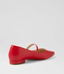 Women I LOVE BILLY Flats-Nalie Red Flat Shoes
