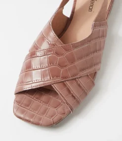 Women DIANA FERRARI Flats|Sandals-Namelia Taupe Leather Sandals
