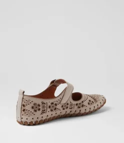 Women COLORADO Flats-Nanette Silver Grey Leather Flat Shoes