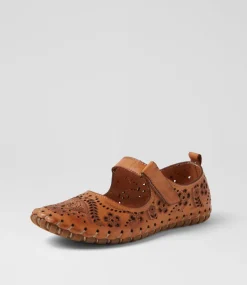 Women COLORADO Comfort|Flats-Nanette Tan Leather Flat Shoes