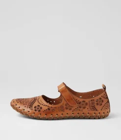 Women COLORADO Comfort|Flats-Nanette Tan Leather Flat Shoes