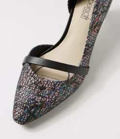 Women SUPERSOFT Comfort|Heels-Narda2 Vivid Jazz Black Suede Leather Heels