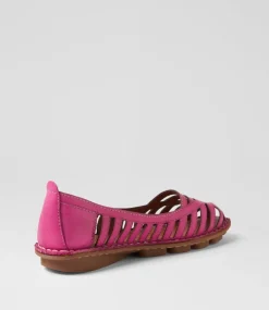 Women COLORADO Comfort|Flats-Neema Fuchsia Leather Flat Shoes
