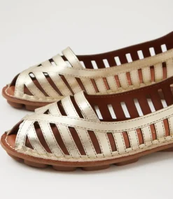 Women COLORADO Comfort|Flats-Neema Gold Leather Flat Shoes
