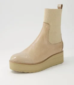 Women TOP END Boots-Nennet Camel Mix Chelsea Boots