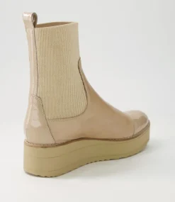 Women TOP END Boots-Nennet Camel Mix Chelsea Boots