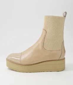 Women TOP END Boots-Nennet Camel Mix Chelsea Boots