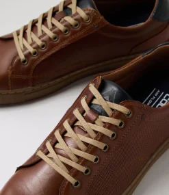 COLORADO Sneakers|Casuals-Neno Cognac Leather Sneakers