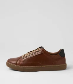 COLORADO Sneakers|Casuals-Neno Cognac Leather Sneakers