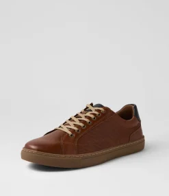 COLORADO Sneakers|Casuals-Neno Cognac Leather Sneakers