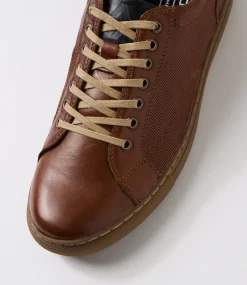 COLORADO Sneakers|Casuals-Neno Cognac Leather Sneakers
