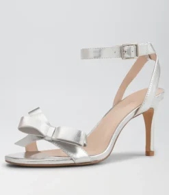 Women TOP END Heels|Sandals-NEPIZA TO SILVER LEATHER
