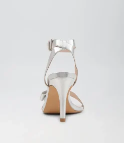 Women TOP END Heels|Sandals-NEPIZA TO SILVER LEATHER