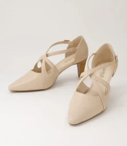 Women SUPERSOFT Dress|Comfort-Nessi Nude Leather Heels