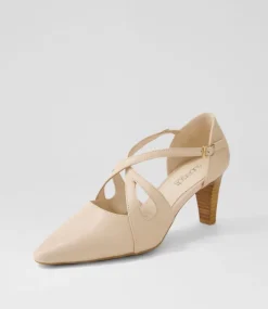 Women SUPERSOFT Dress|Comfort-Nessi Nude Leather Heels