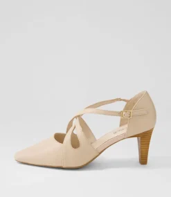 Women SUPERSOFT Dress|Comfort-Nessi Nude Leather Heels