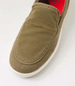 COLORADO Sneakers|Casuals-Nezar Taupe Washed Canvas Sneakers