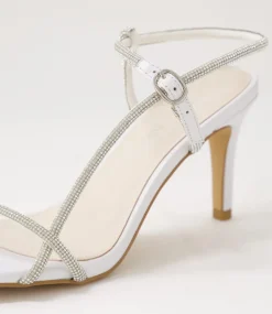 Women TOP END Heels|Sandals-Nierah White Silver Multi Sandals