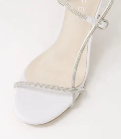 Women TOP END Heels|Sandals-Nierah White Silver Multi Sandals