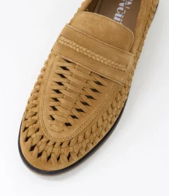 UNCUT Casuals-Nile Chestnut Suede Lace Up Flats