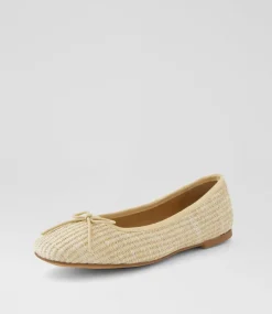 Women DIANA FERRARI Flats-Niver Natural Woven Flat Shoes