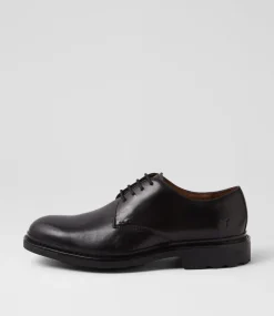 WINDSOR SMITH Dress Shoes-Noah Black Leather Lace Up Shoes