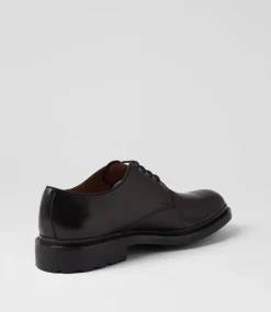 WINDSOR SMITH Dress Shoes-Noah Black Leather Lace Up Shoes