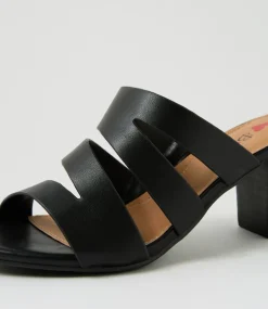 Women I LOVE BILLY Heels|Sandals-Nock Black Sandals