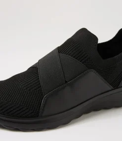Women I LOVE BILLY Sneakers-Noemi Black Knit Sneakers