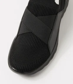 Women I LOVE BILLY Sneakers-Noemi Black Knit Sneakers
