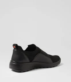 Women I LOVE BILLY Sneakers-Noemi Black Knit Sneakers