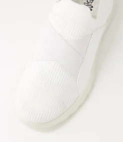 Women I LOVE BILLY Sneakers-Noemi White Knit Sneakers
