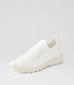 Women I LOVE BILLY Sneakers-Noemi White Knit Sneakers