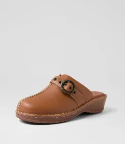 Women COLORADO Comfort|Heels-Nola Tan Leather Heels