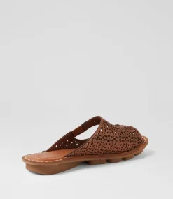 Women COLORADO Comfort|Slides-Nura Tan Leather Slides