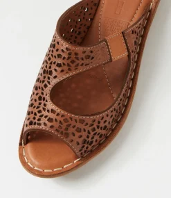 Women COLORADO Comfort|Slides-Nura Tan Leather Slides