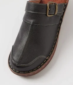 Women COLORADO Comfort|Heels-Nyla Black Leather Heels