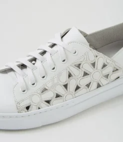 Women DIANA FERRARI Sneakers-Obrielle White Leather Sneakers