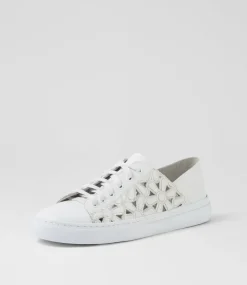 Women DIANA FERRARI Sneakers-Obrielle White Leather Sneakers