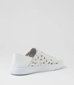Women DIANA FERRARI Sneakers-Obrielle White Leather Sneakers