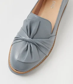 Women TOP END Loafers|Flats-Oclem Denim Leather Flat Shoes