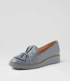 Women TOP END Loafers|Flats-Oclem Denim Leather Flat Shoes