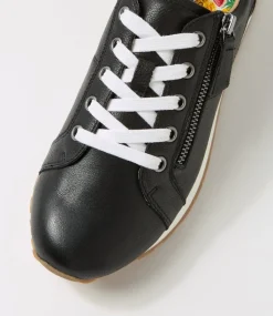 Women SUPERSOFT Comfort|Sneakers-Octavie Black Leather Sneakers