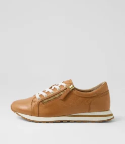 Women SUPERSOFT Comfort|Sneakers-Octavie Dark Tan Leather Sneakers